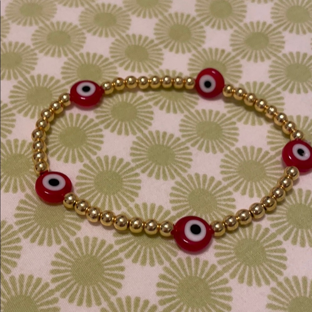 Evil eye beads bracelet